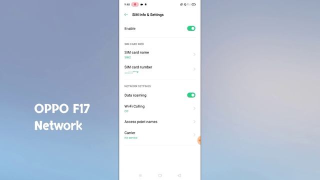 OPPO F17, F17 Pro Network Problem Solve