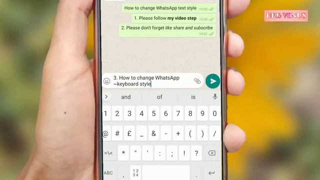 how to change whatsapp font text style without app