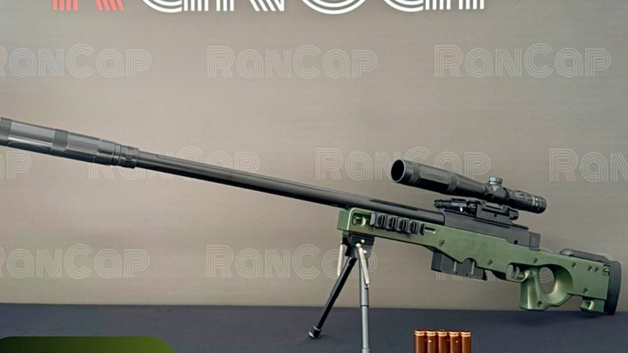 Снайперская винтовка AWM с лазерным прицелом 125 см
