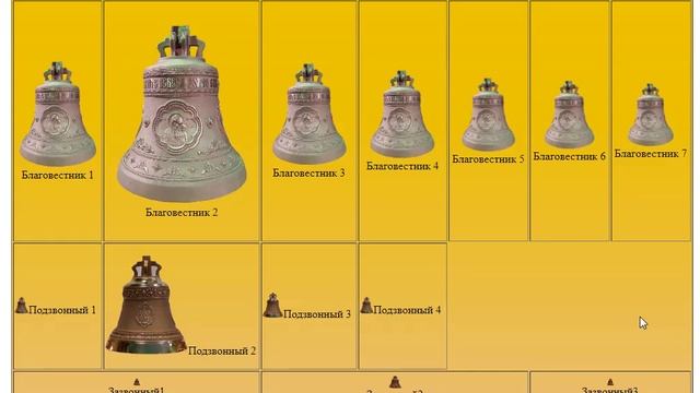 Звон на тренажёре 20 марта 2025 - 4 на 3 двусторонний с двумя благовестниками