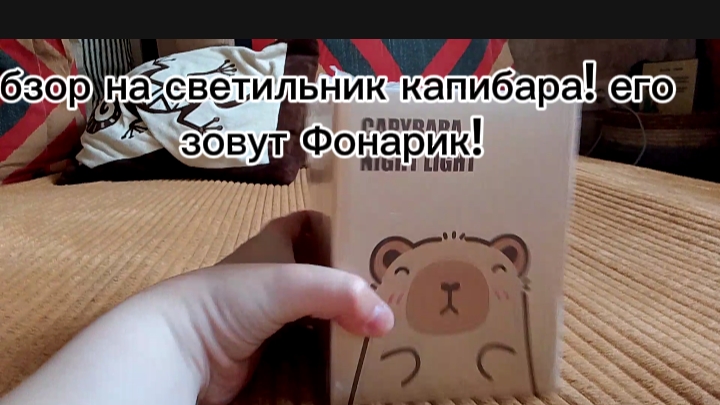 обзор на светильник капибара! его зовут Фонарик!
