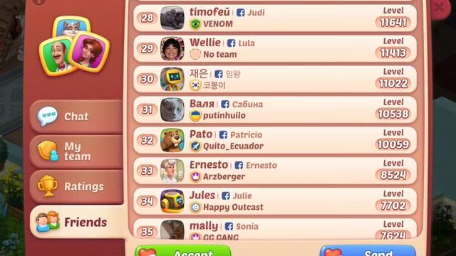 Sending Lives Daily To Friends List (Homescapes) April 6, 2024
