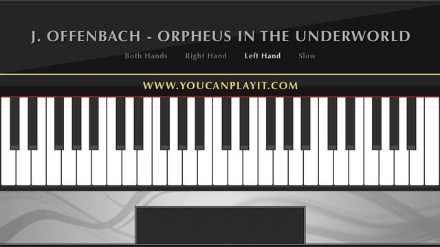 Offenbach - Infernal Galop - Can Can [Easy Piano Tutorial]