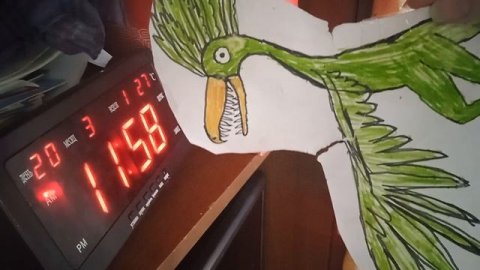 цаплязавр и часы