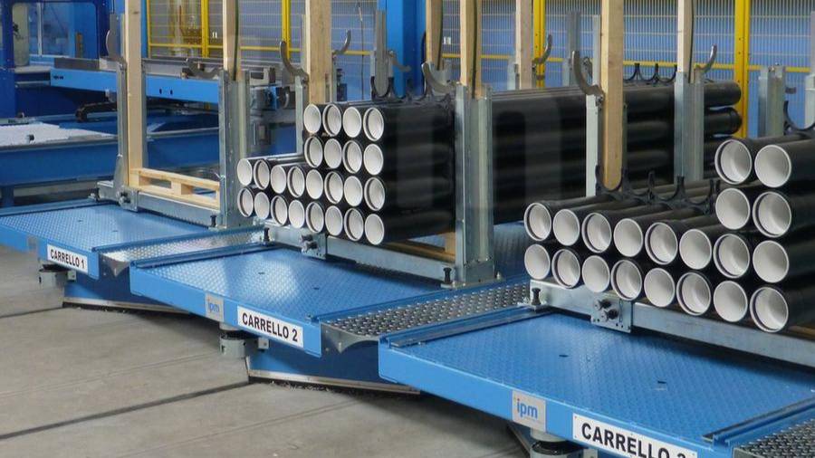 Автоматическая станция укладки и упаковки пластиковых труб IPM APE