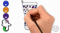 Children's Shoes Princess's Dress | Shoes Coloring with Glitters Learning Colours and Drawing