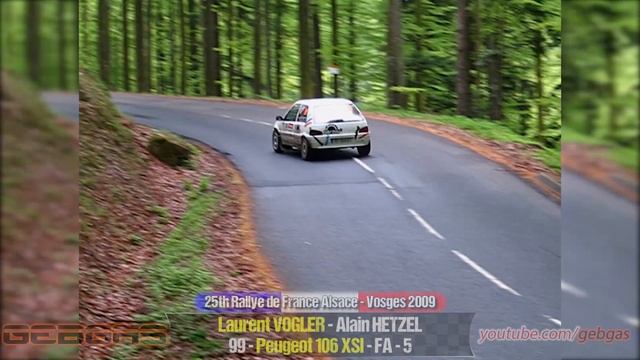 Peugeot 106 XSI - Laurent VOGLER - RALLY - 2009 - Alsace-Vosges + Alain HETZEL