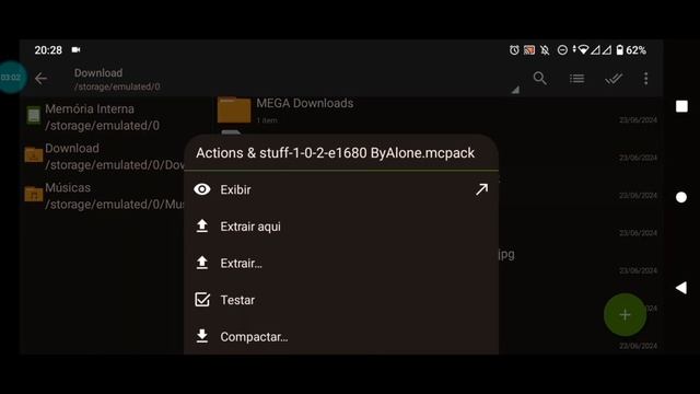 TUTORIAL DE COMO BAIXAR E INSTALAR A TEXTURA Actions & Stuff NO MINECRAFT BEDROCK 1.21 #tutorial