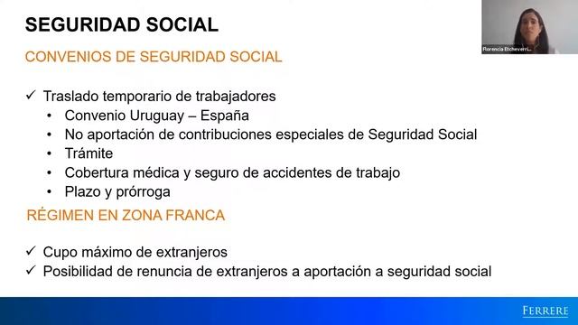 Extranjeros - Cómo desembarcar en Uruguay - para la Cámara Española de Comercio en Uruguay