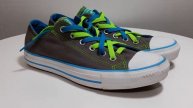 Converse All Star blue green white gray canvas women's sneaker shoes size 7