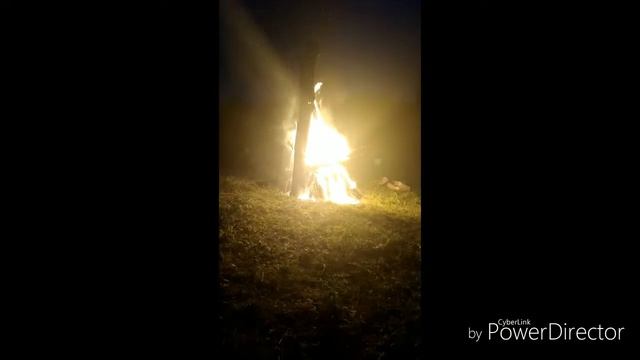 Прощальный костер в лагере"Зарянка"