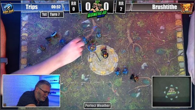 🔴LIZARDMEN vs BLACK ORCS ! LIVE Blood Bowl BONEHEAD CHAMPIONSHIP - Monday Night Blood Bowl!