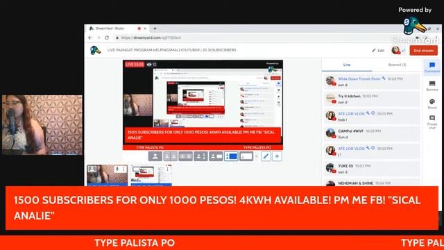 LIVE PAANGAT PROGRAM HELPINGSMALLYOUTUBER | 20 30SUBSCRIBERS