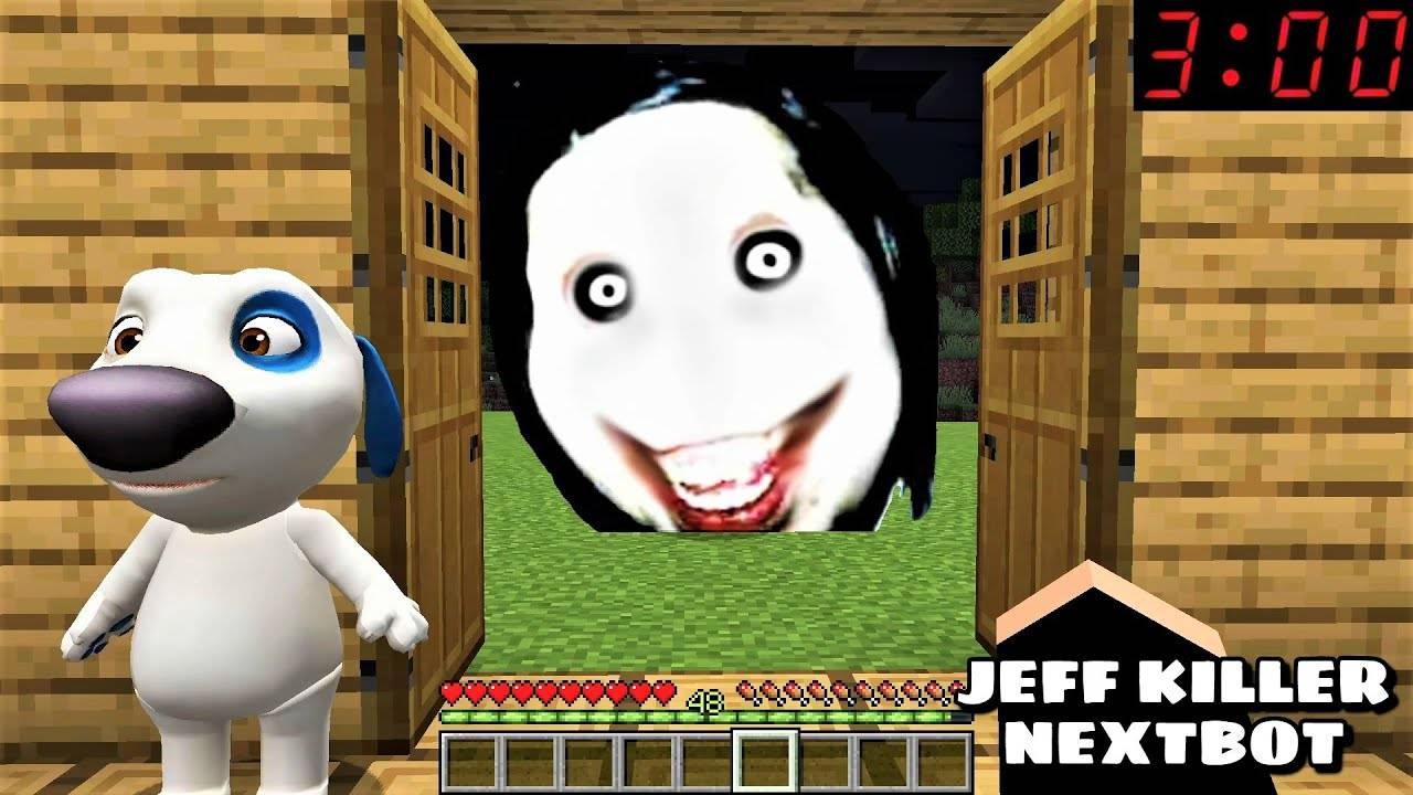 ДЖЕФФ РОБОТ-УБИЙЦА NEXTBOT ПРЕСЛЕДОВАЛ МЕНЯ в Майнкрафте Minecraft