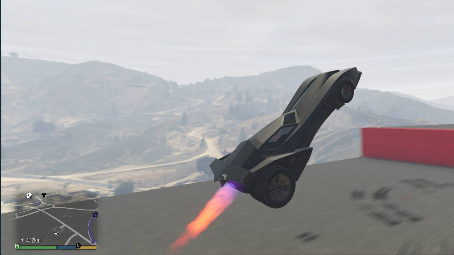 бэтмобиль эпично ВЗОРВАЛСЯ😲 Gta V ступеньки