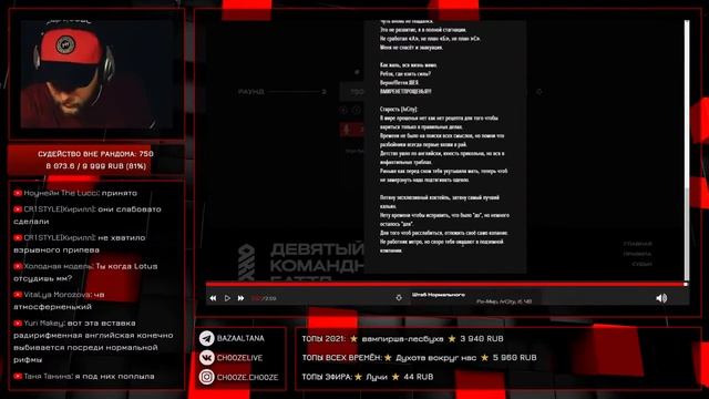 CHOOZE - Судейство ШТАБ НОРМАЛЬНОГО, 2 раунд, 9 КОМАНДНЫЙ БАТТЛ HIP-HOP.RU