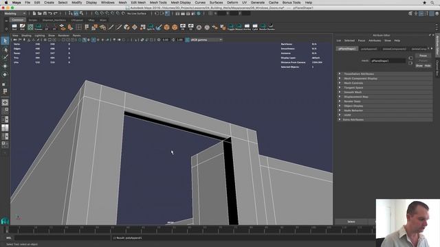 How to Cut Out Windows and Doors in Maya
