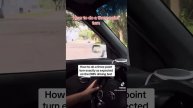 How to do a three Point Turn