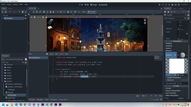 Godot 4： LCD monitor shader (tutorial)