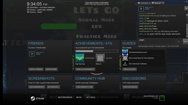 My First Stream: Geometry Dash Beating Electroman Adventures
