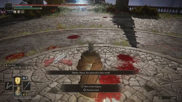 Elden Ring | Guy with Veteran's Armor and Nightrider Glaive gets mad that I disable 4 of his buffs