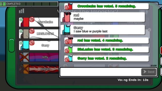 Glitch and long green || Among Us || Dumb Gamin