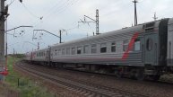ЭП1М-601 с поездом №156М Москва — Анапа прибывает на станцию Миллерово