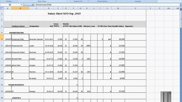 How to Repeat specific rows or column on every printed page in excel