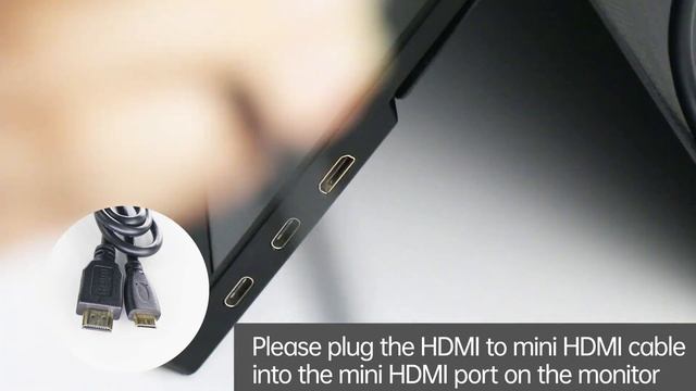 How to connect the monitor with laptop with mini Display Port