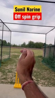 Sunil Narine off spin grip | #shorts