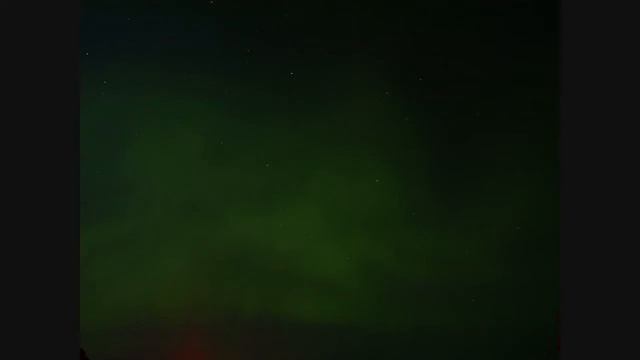 Northern Lights in spite of a Moonlit Haze
