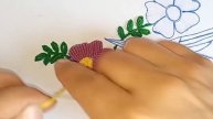 Hand embroidery design of beautiful bird 🐦 with beautiful flowers , Easy Hand Embroidery Tutorial