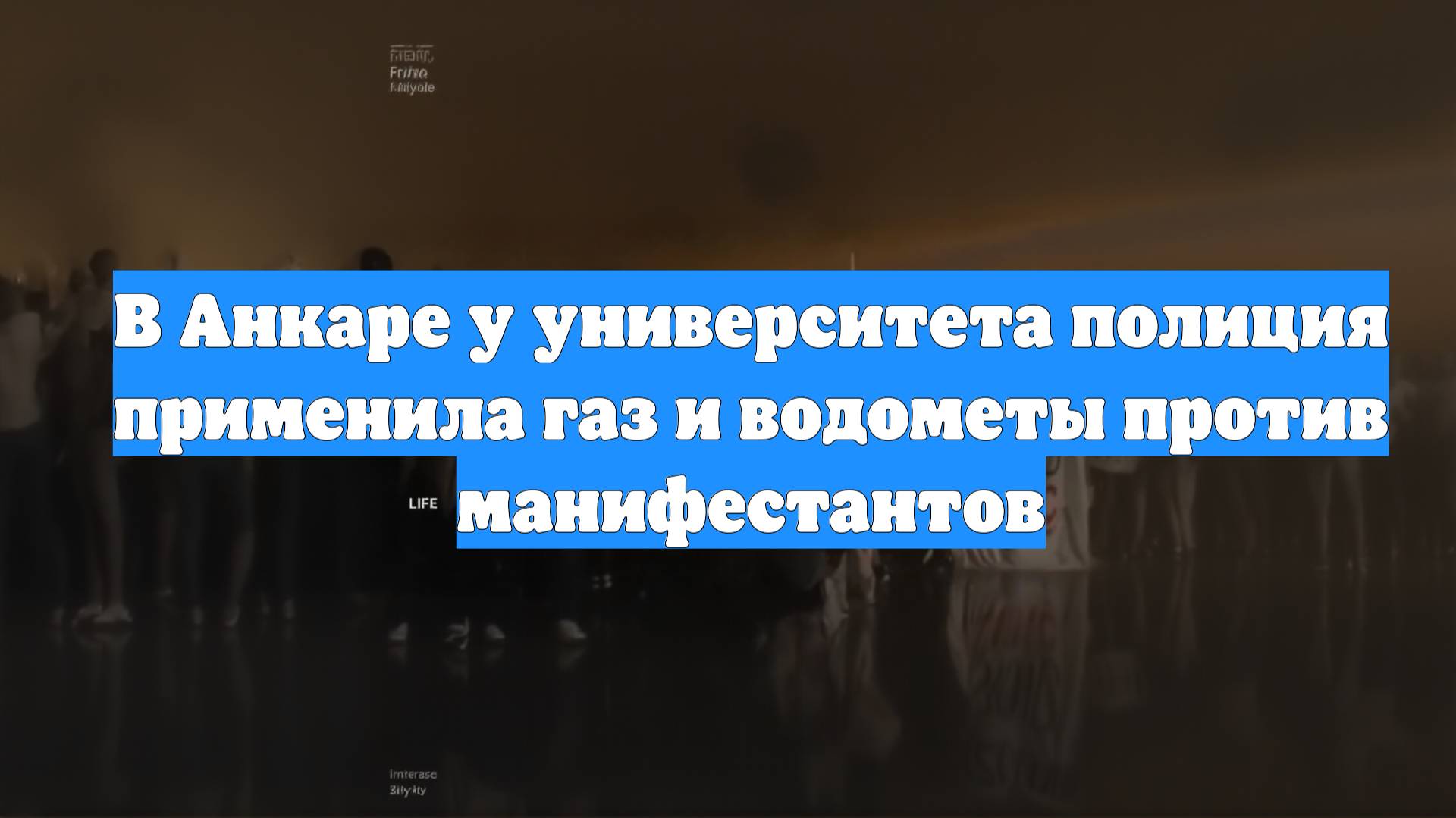 В Анкаре у университета полиция применила газ и водометы против манифестантов
