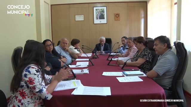 Sesión extraordinaria N°38 Concejo Municipal Yungay 14   02   2019