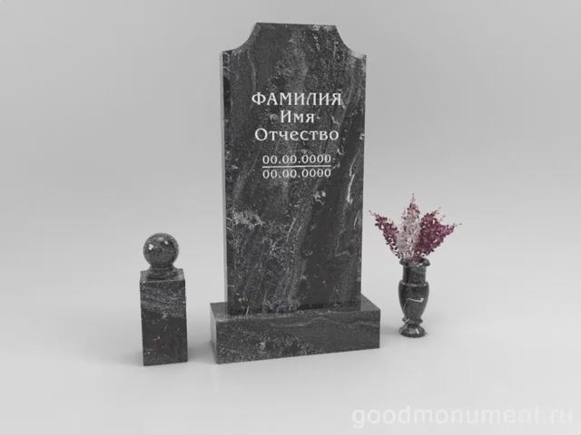 Памятник из Гранатового Амфиболита на могилу