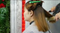 medium Bob tutorial ตัดผมบ๊อบ ปลายงุ้ม