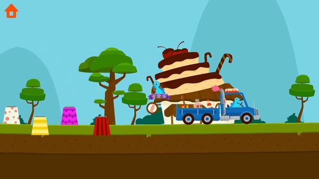 Dinosaur Truck - Let’s drive a truck with a small dinosaur | Yateland Truck Games For Kids