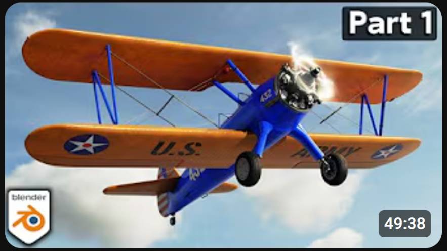 Creating a Biplane in Blender 🛩️ Part 1 (Tutorial Series)
