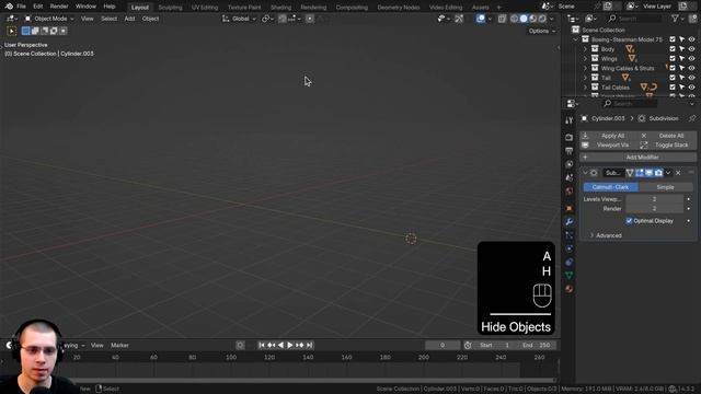 Creating a Biplane in Blender 🛩️ Part 7 (Tutorial Series)