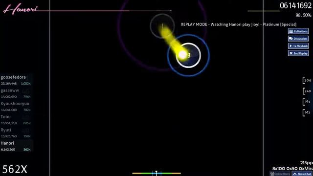 [osu!] jioyi - Platinum [Special] 97.63% FC