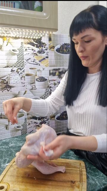#курица🤤#жареная курица в духовке#готовимдома #рецепты