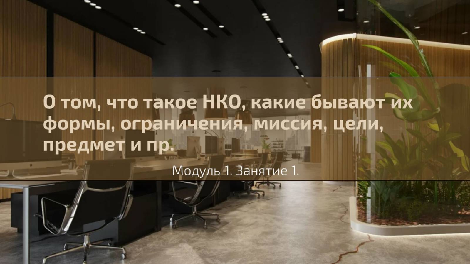 Долгосрочный курс "Менеджер социального проекта". Лекция №1
