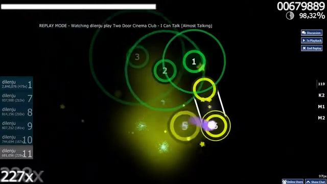 Osu! - Two Door Cinema Club - I Can Talk [Almost talking]