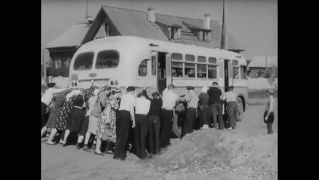 Городской транспорт в СССР 1954год