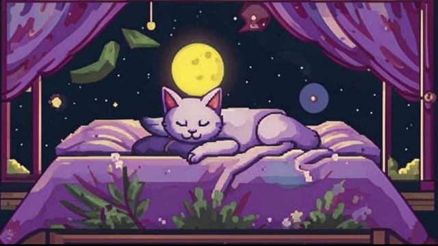 Мурчание кошки 3 часа (белый шум)