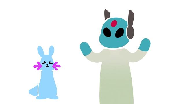 Moon's new Slugcat (rain world animation)
