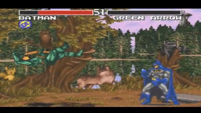 Justice League: Task Force SNES 1080P HD Playthrough - BATMAN VS GREEN ARROW