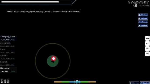 osu! | Camellia - Racemization [Nathan's Extra] | 98.27% FC 246pp