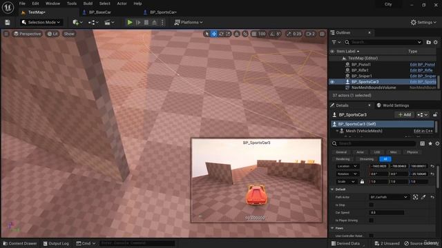 4. Остановка автомобиля, если что-то произошло.