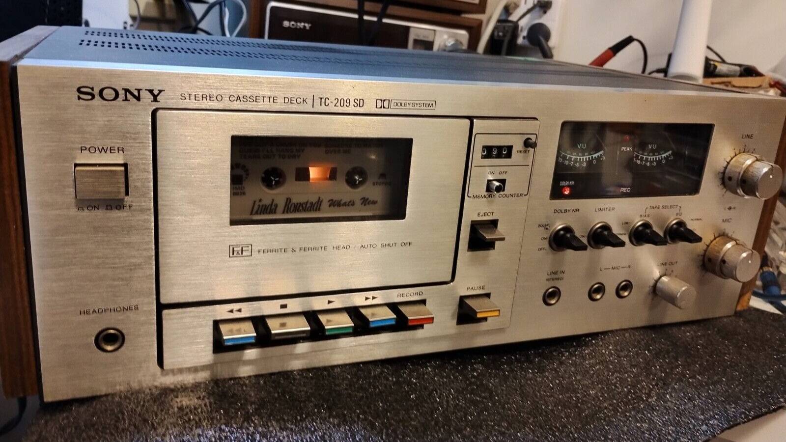 Стереокассетная дека Sony TC-209SD-Япогния-1975-год